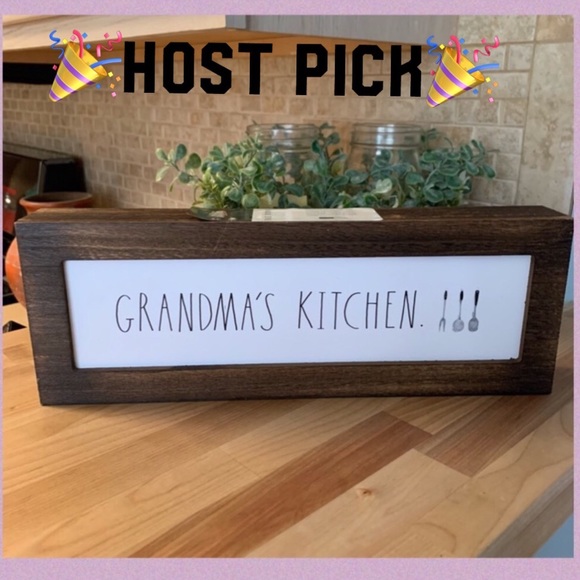 Rae Dunn Other - RAE DUNN FARMHOUSE “GRANDMA’S KITCHEN” WOOD SIGN